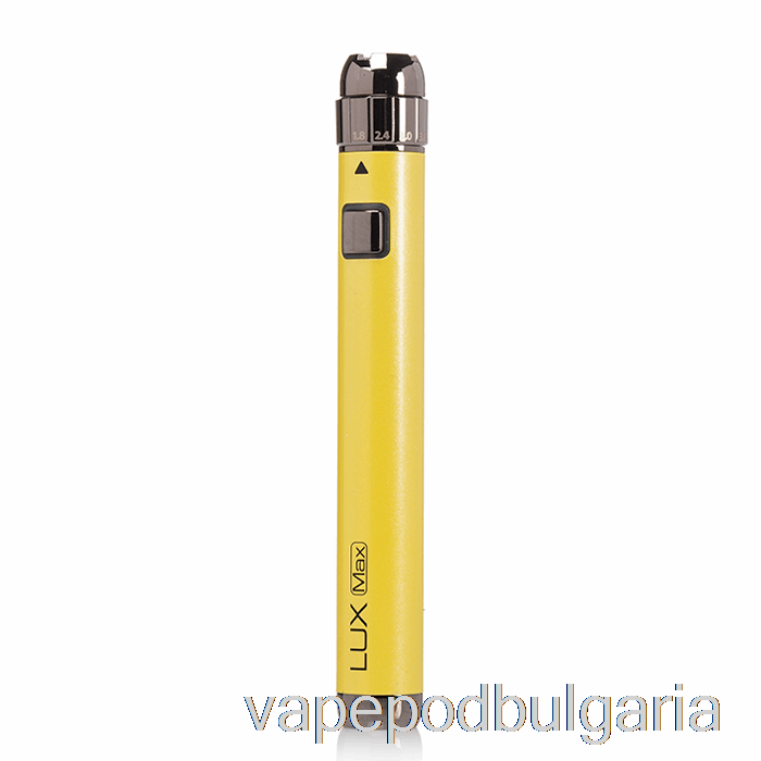 Vape 10000 Дръпки Yocan Lux Max 510 батерия жълта